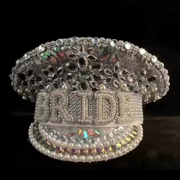 Accessories | Handmade Women Sequin Military Style Hat  display picture 2